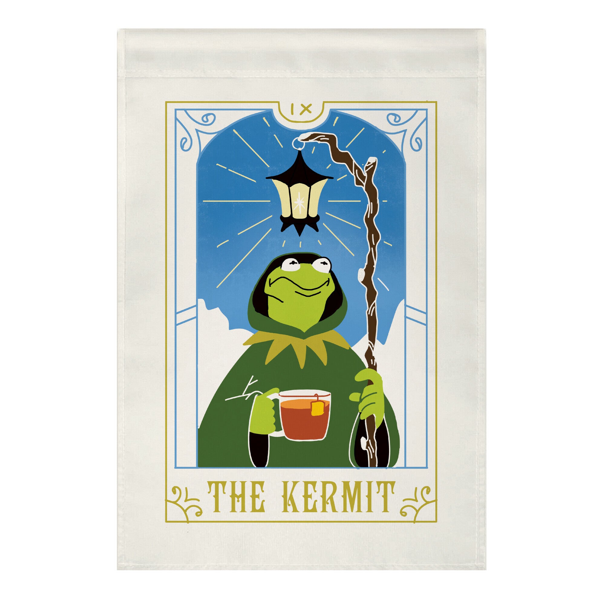 The Kermit Tarot Card Garden Flag